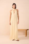 Lurex Halter Maxi Dress