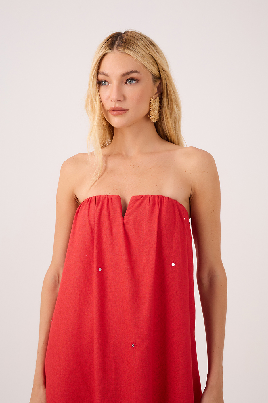Seq. Emb. Maxi Dress