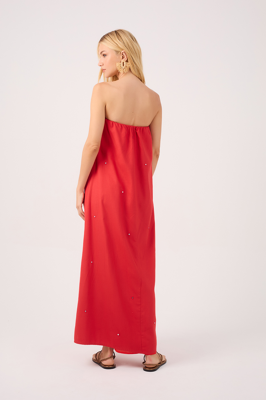 Seq. Emb. Maxi Dress