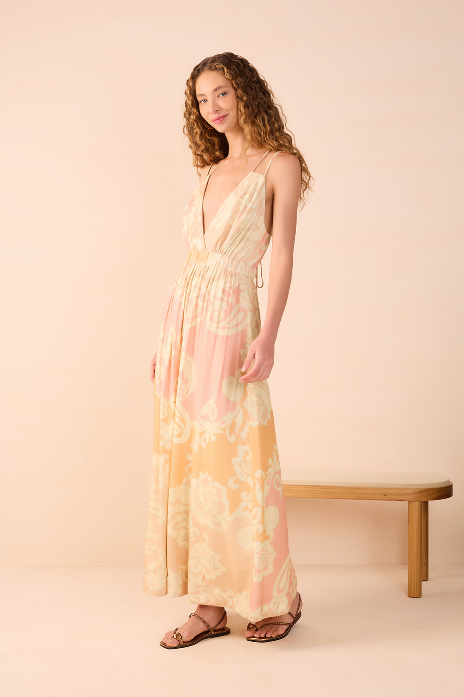 Sea Flower Maxi Dress