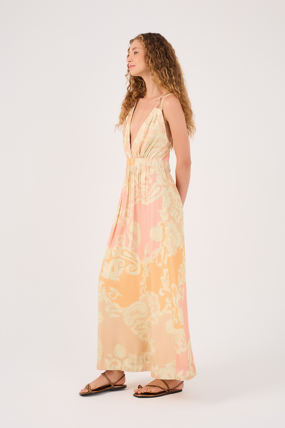 Sea Flower Maxi Dress