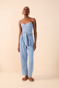 Strapless Denim Jumpsuit