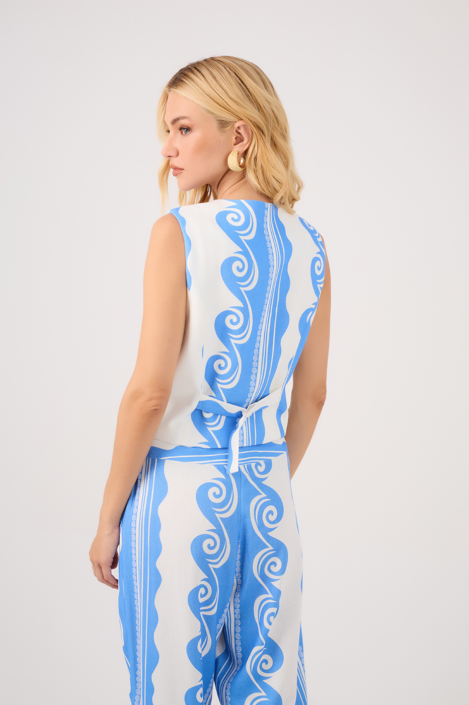 Ocean Print Vest
